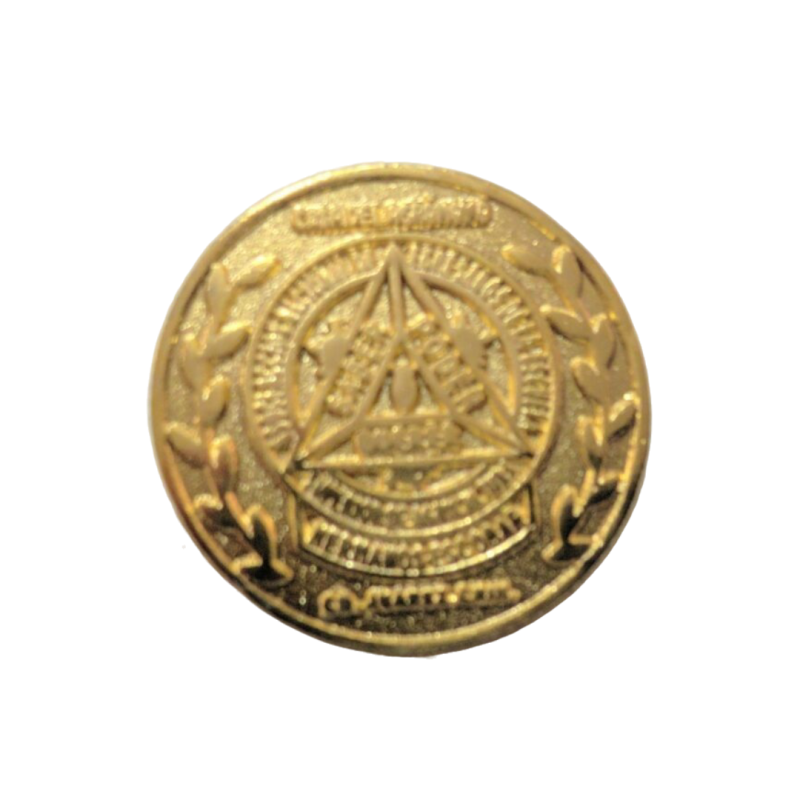 Pin Dorado con Logo